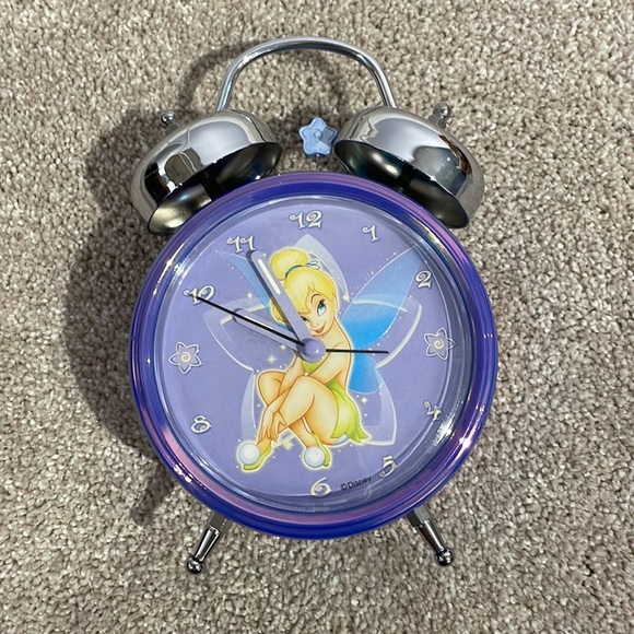 Vintage Disney purple Tinkerbell alarm clock - Picture 3 of 4